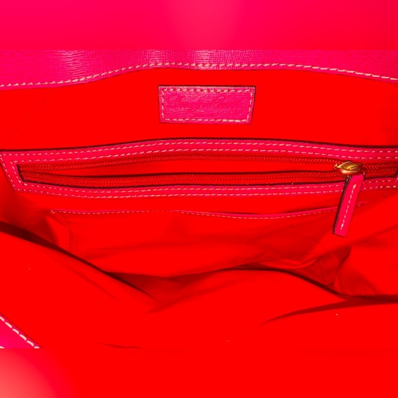 Dooney & Bourke Black and Tan Tote Bag + Dust Bag - Picture 7 of 12